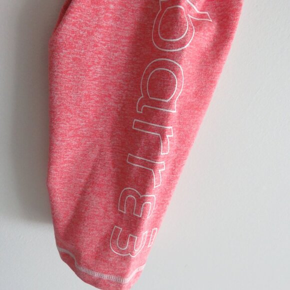 BARRE3 X DYI Hot Coral Leggings in Coral Pink Spacedye Athleisure Pastel Gym - Picture 10 of 11